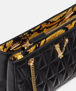 Alternative view of VERSACE VIRTUS QUILTED SMALL TOTE BAG