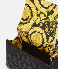 Alternative view of VERSACE VIRTUS QUILTED NAPPA LEATHER SHOULDER BAG