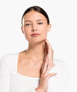 Alternative view of Zodiac II Pendant, Virgo, White, Mixed metal finish