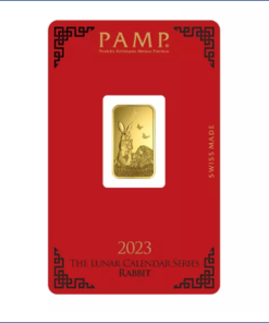 [5 gram] LITZ PAMP Suisse 2023 Lunar Rabbit Gold Bar (999.9) PG009