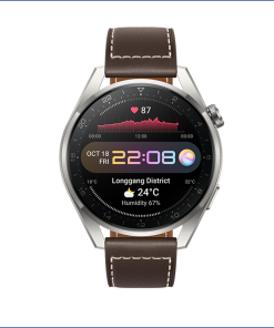 HUAWEI WATCH 3 Pro (Titanium Grey Brown Leather Strap)