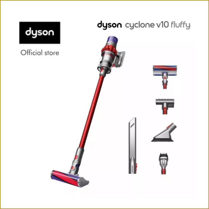 Dyson Cyclone V10 ™ Fluffy Cordless Vacuum Cleaner – Mall365.com.my