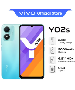 vivo Y02s Smartphone | 3GBRAM + 32GBROM | 5000mAh | 2.5D Trendy Design | 6.51HD+ Halo Fullview Display