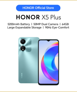 HONOR X5 Plus 4G (4GB+64GB) Smartphone 5200mAh Battery｜50MP Dual Camera｜90Hz Eye-Comfort Display｜Expansion Storage
