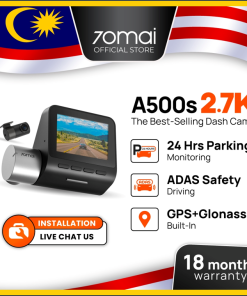 70mai A500s Dash Cam Pro Plus 1944P Car Recorder with GPS ADAS