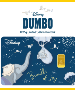 DISNEY X AURORA ITALIA (0.25g) 999.9 Dumbo Bundle of Joy Limited Edition Gold Bar
