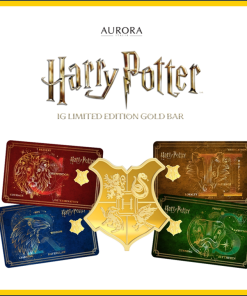 WARNER BROS x AURORA ITALIA (1g) 999.9 Harry Potter Hogwarts Houses Limited Edition Gold Bar