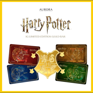 WARNER BROS x AURORA ITALIA (1g) 999.9 Harry Potter Hogwarts Houses Limited Edition Gold Bar