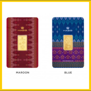 HABIB 5g 999.9 Gold Bar (Songket) - Manufactured By LBMA Goods