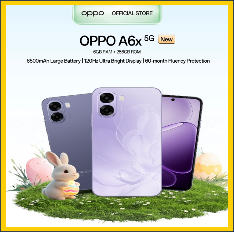 OPPO A6x 5G Smartphone | 6GB + 256GB